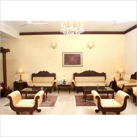 Teak Wood Carved Sofa Set