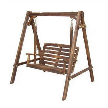Lighted Wooden Swings