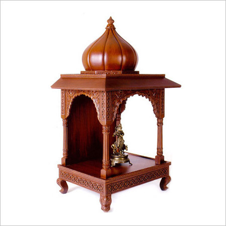 Hand Carved Wooden Temple