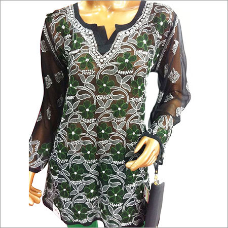 Chikan Embroidered Kurtis