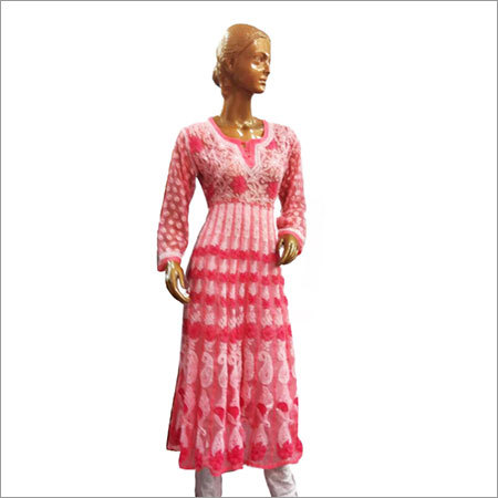 Chikan Long Kurtis