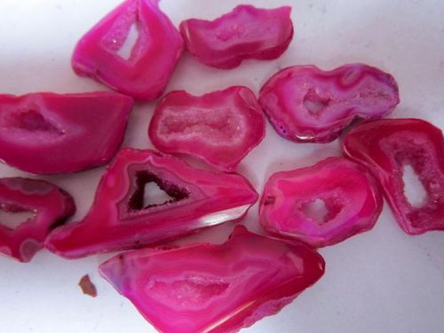 100 cts. Pink Chalcedony Druzy Beautiful Cutting Beads 