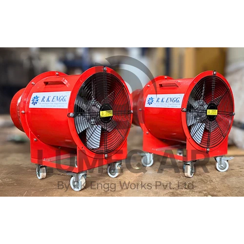 Portable Ventilation Axial Fans - Color: Orange