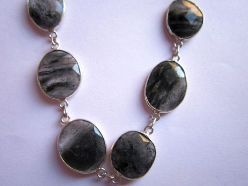 Rutile Quartz Friendship  Bracelet 7 Inch 13x17mm to 15x17mm 6 pcs connectors 