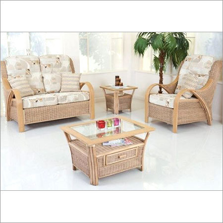 Indian Cane Sofa Set(Rattan Cane Webbing)