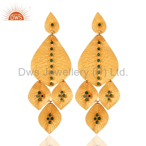 Sterling Silver Emerald Earrings Jewelry Gender: Women