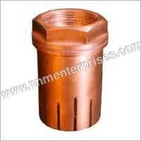 Metal Foot Valves - Hydraulic Valve For Water, Golden Finish, Medium Pressure , Durable And Dimensionally Accurate Design