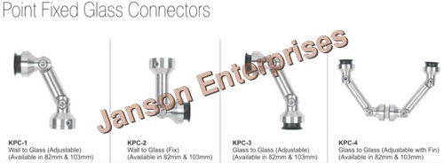 Point Fixed Glass Connectors Point Fixed Glass Connectors