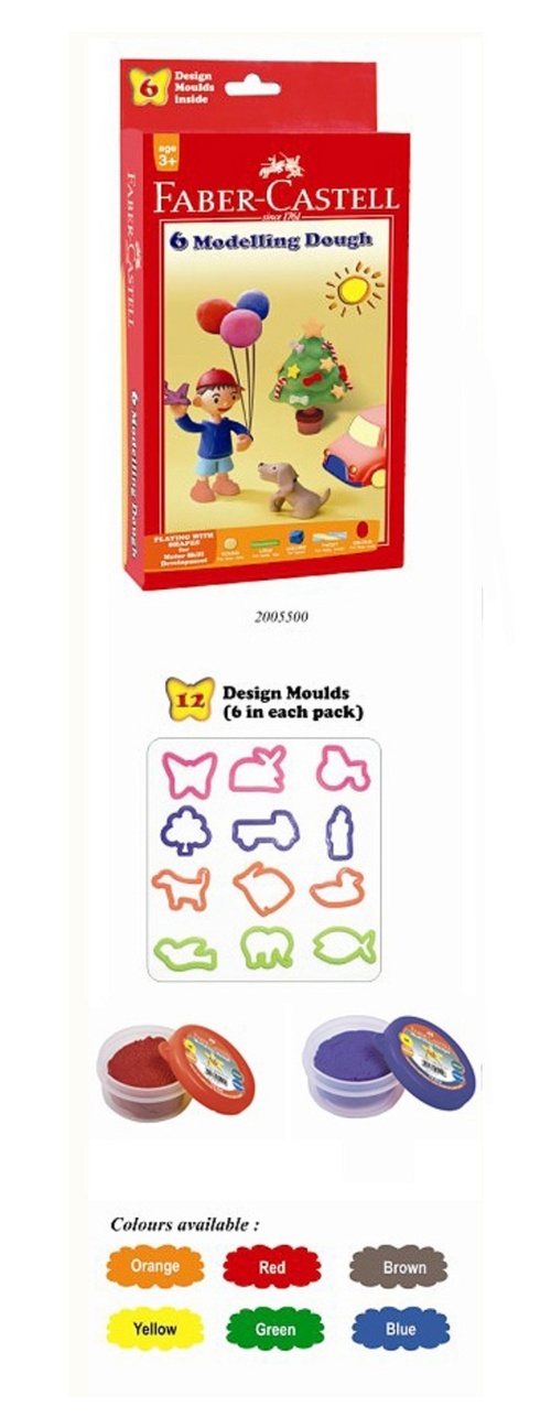 Faber-Castell, 6 Modelling Dough