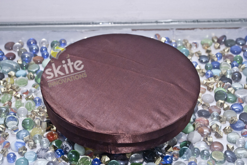 Shagun Trays - Acrylic Fiber, Round Variable Size, Brown | Lightweight, Attractive, Customizable, Durable, Elegant Design