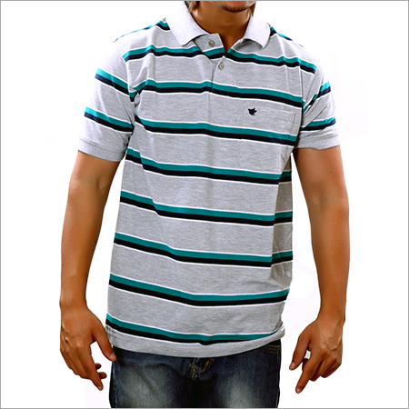 Collar Striped T-Shirts