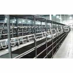 Slotted angle pallet racks