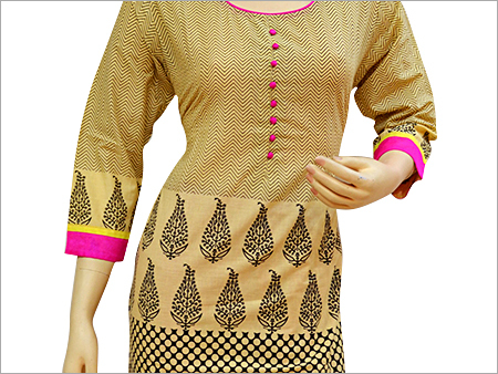 Designer Printed Cotton Kurtis