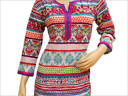 Cotton Fancy Printed Kurtis