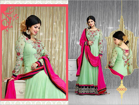 Designer Neck Anarkali Suit