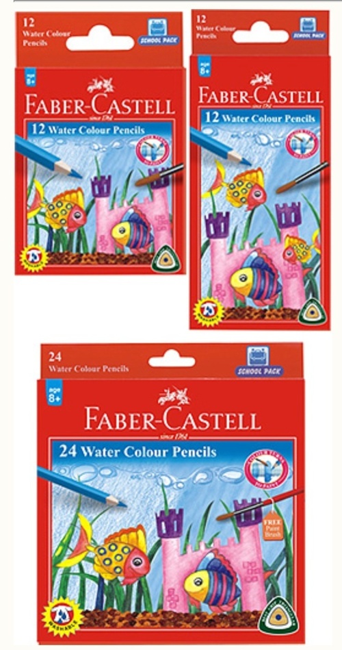 Water Colour Pencils-School Pack