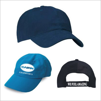 Promotional Caps - Cotton, One Size, Navy Blue | Adjustable Strap, Embroidered Print, Shrink Resistant, Smooth Texture
