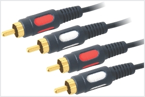 2 RCA MALE/MALE CORD SUPER DUAL  MOULDED 