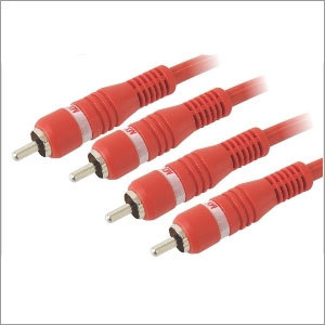 2 RCA MALE/MALE CORD HIGH RESOLUTION OFC CABLE