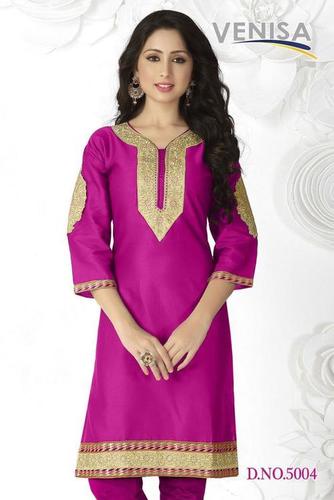 Pink Indian Digital Printed Kurti