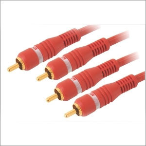 2 RCA MALE/MALE CORD HIGH RESOLUTION OFC CABLE