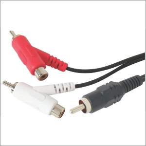 RCA MALE/MALE+FEMALE CORD