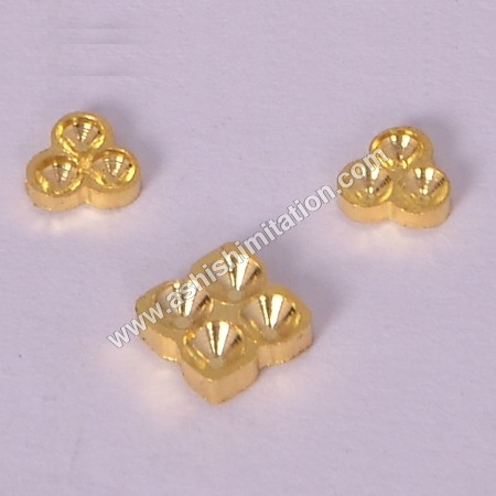 Diamond Brass Bead