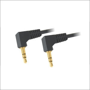 EP ST. MALE 2.5 mm / EP ST. MALE 2.5 mm CORD - PVC Cable, 1.5 Meters, Black | Copper Conductor, Right-Angle Plugs, Durable