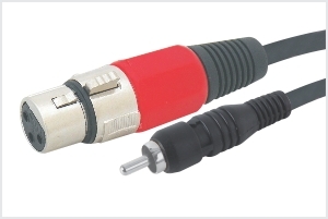 RCA MALE (F.M.) / 3 PIN MIC EXT. FEMALE (XLR) CORD 1.5MTR