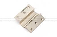 1" Brass W Hinges - Brass Material, 1" Size, Silver Color, Polished Finish, Various Applications For Household And Commercial Use