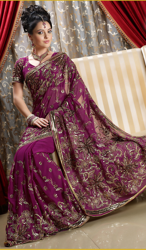 Wedding Based Georgette Saree