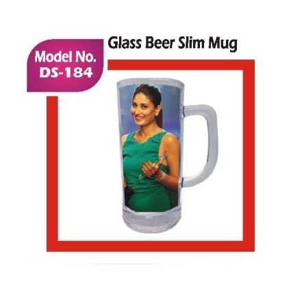Glass Beer Slim Mug
