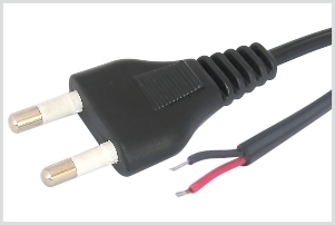 2 PIN MAINS CORD 10/38" SWG MATT-ECONOMY 2.7 MTR