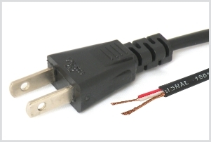 2 PIN MAINS CORD (FLAT PIN ) 14/38" SWG 1.8 MTR