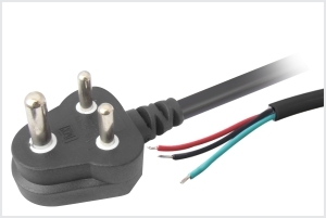 3 PIN MAINS CORD (15Amps) 40/38" SWG. 1.8MTR