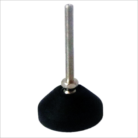 Profile Adjuster - Nylon Base, 65cm Length, Black Color, High Carbon Steel Studs, Tilting Feature for Uneven Floors | Round Shape, 8-12mm Thickness, 150kg Load Capacity