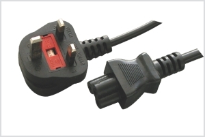 NOTE BOOK COMPUTER CORD W/FUSE (UK TYPE) 1.5MTR