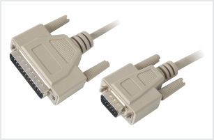 DB 09P MALE / DB 25P MALE 9C MOULDED MODEM CABLE 1.5 MTR