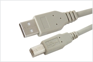USB A MALE / USB B MALE CORD (SHIELDED) 5 MTR