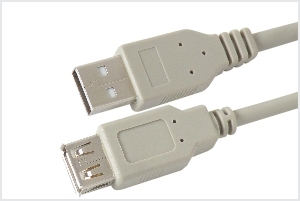 USB A MALE / USB A FEMALE CORD (SHIELDED) 5 MTR