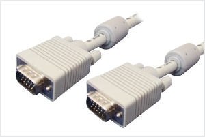 HDDB 15P MALE / HDDB 15P MALE W/FERRITE CORE RGB SVGA MONITOR CABLE 1.5 MTR (RGB 3+4)