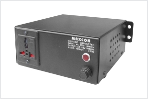 VOLTAGE CONVERTER WITH UNIVERSAL SOCKET - TORODIAL TRANSFORMERS CONVERT AC 220V TO 110 V. 200 WATTS