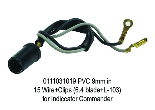 PVC 9mm in 15 Wire+Clips (6.4 blade+L-103) for