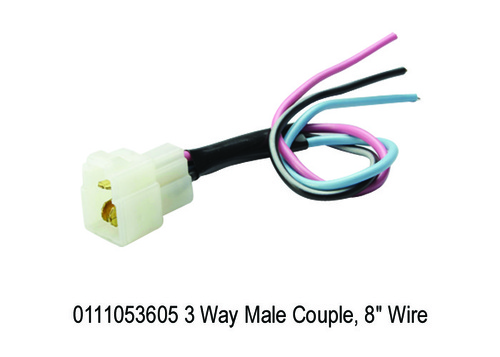 3 Way Male Couple, 8 Wire