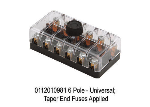 6 Pole - Universal; Taper End Fuses Applied