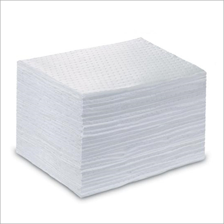 Oil Absorbent Pad - Non-Woven, 40cmx50cm, White | High Absorbency, Soft Texture, Customizable Sizes, Durable Material