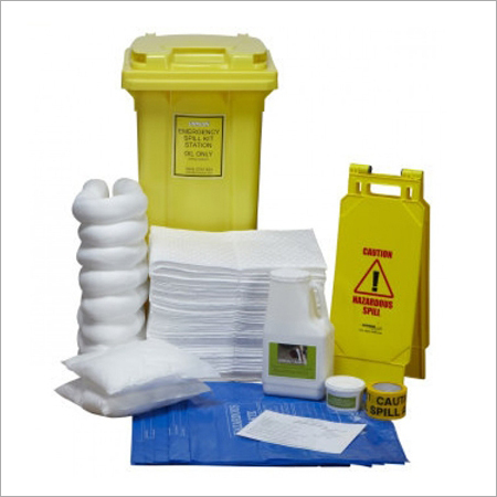 Oil Spill Kit - Absorbent Pads and Plastic, Varying Dimensions | Spill Containment, Chemical Resistant, Recyclable Components