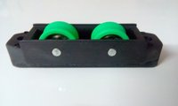 V Groove Adjustable Roller - Plastic, Easy To Fit, Black & Green | Perfect For Window Slides, Flawless Finish, High Endurance
