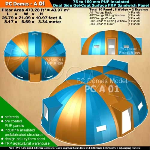 FRP Domes House