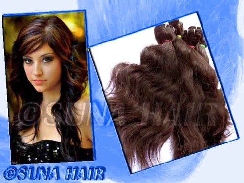 Non chemical processed machine weft deep wavy hot hair ex